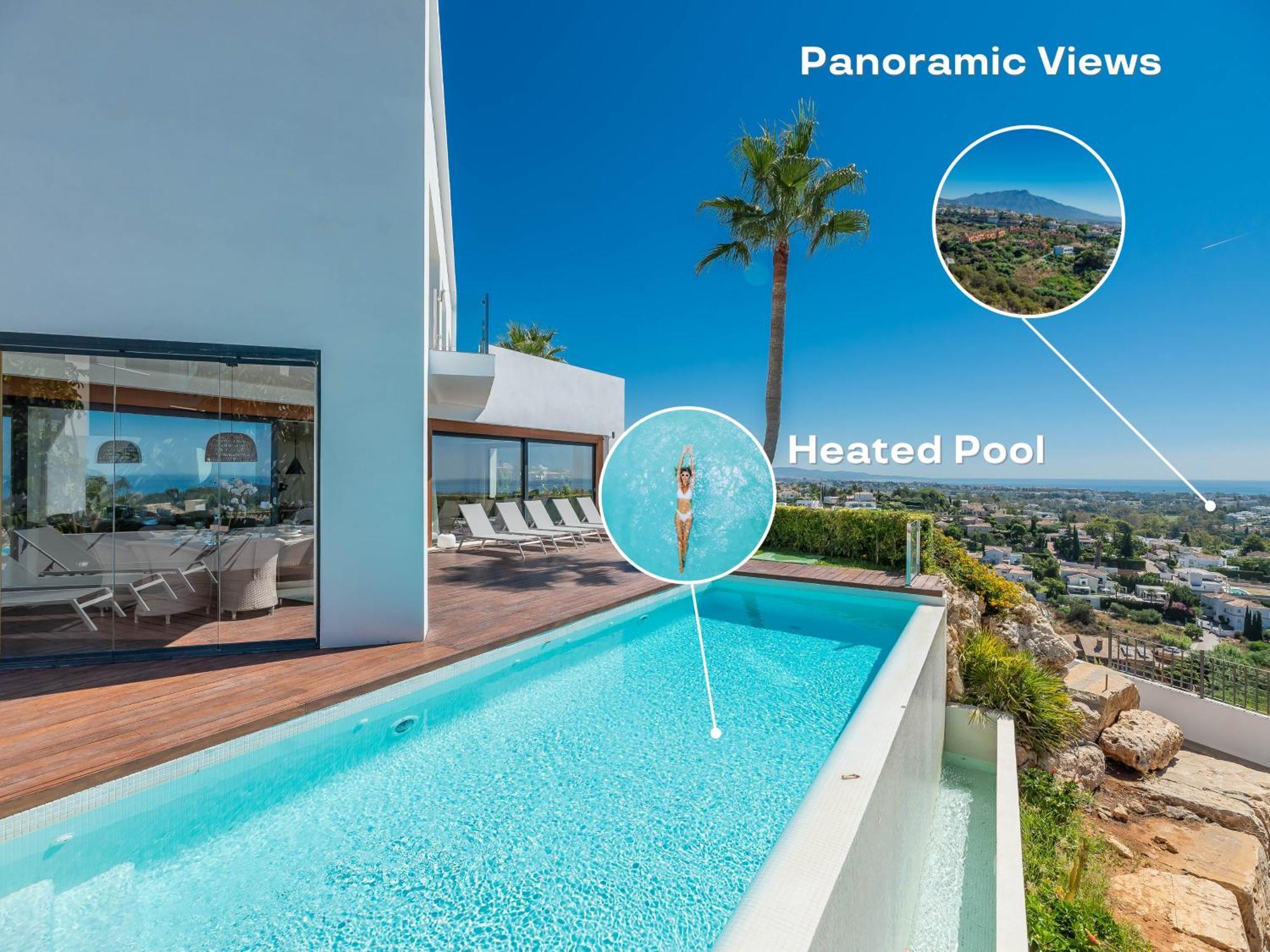 אסטפונה Vacation Marbella I Villa Paraiso The View, Infinity Heated Pool, Sea View, 24-7 Security, Golf Courses מראה חיצוני תמונה